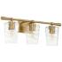 Quorum International Goodwin 3LT Aged Brass Vanity Light