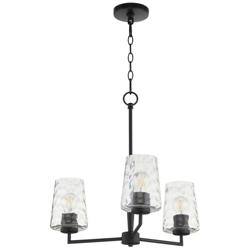 Quorum International Goodwin 3LT Matte Black Chandelier