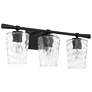 Quorum International Goodwin 3LT Matte Black Vanity Light