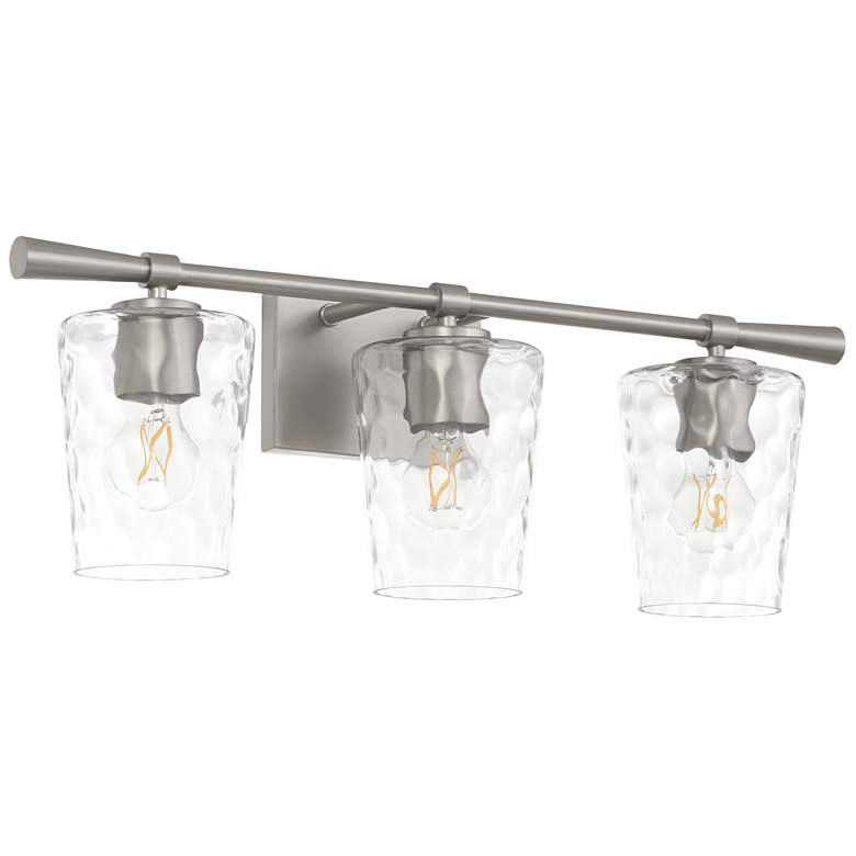 Image 1 Quorum International Goodwin 3LT Satin Nickel Vanity Light