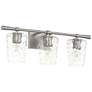Quorum International Goodwin 3LT Satin Nickel Vanity Light