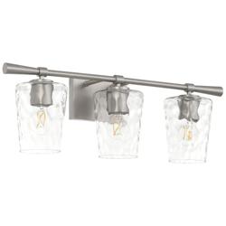 Quorum International Goodwin 3LT Satin Nickel Vanity Light