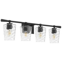 Quorum International Goodwin 4LT Matte Black Vanity Light