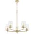Quorum International Goodwin 5LT Aged Brass Chandelier