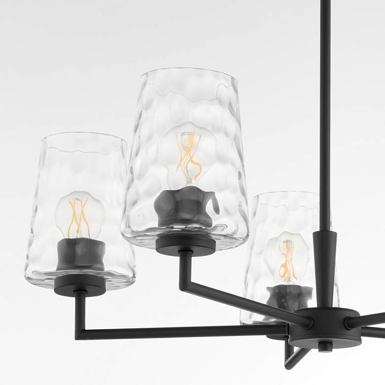 Image 3 Quorum International Goodwin 5LT Matte Black Chandelier more views