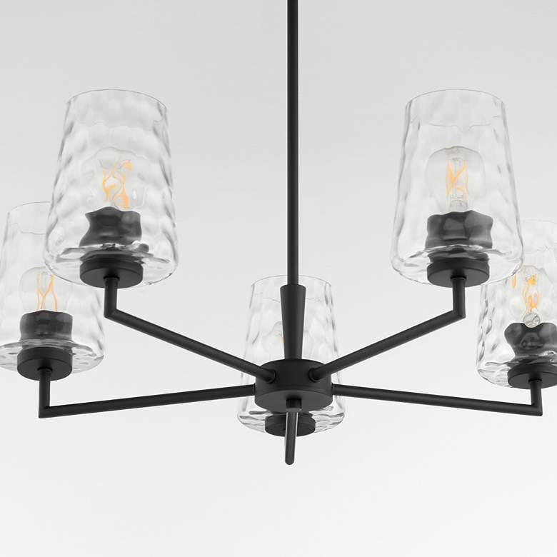 Image 4 Quorum International Goodwin 5LT Matte Black Chandelier more views