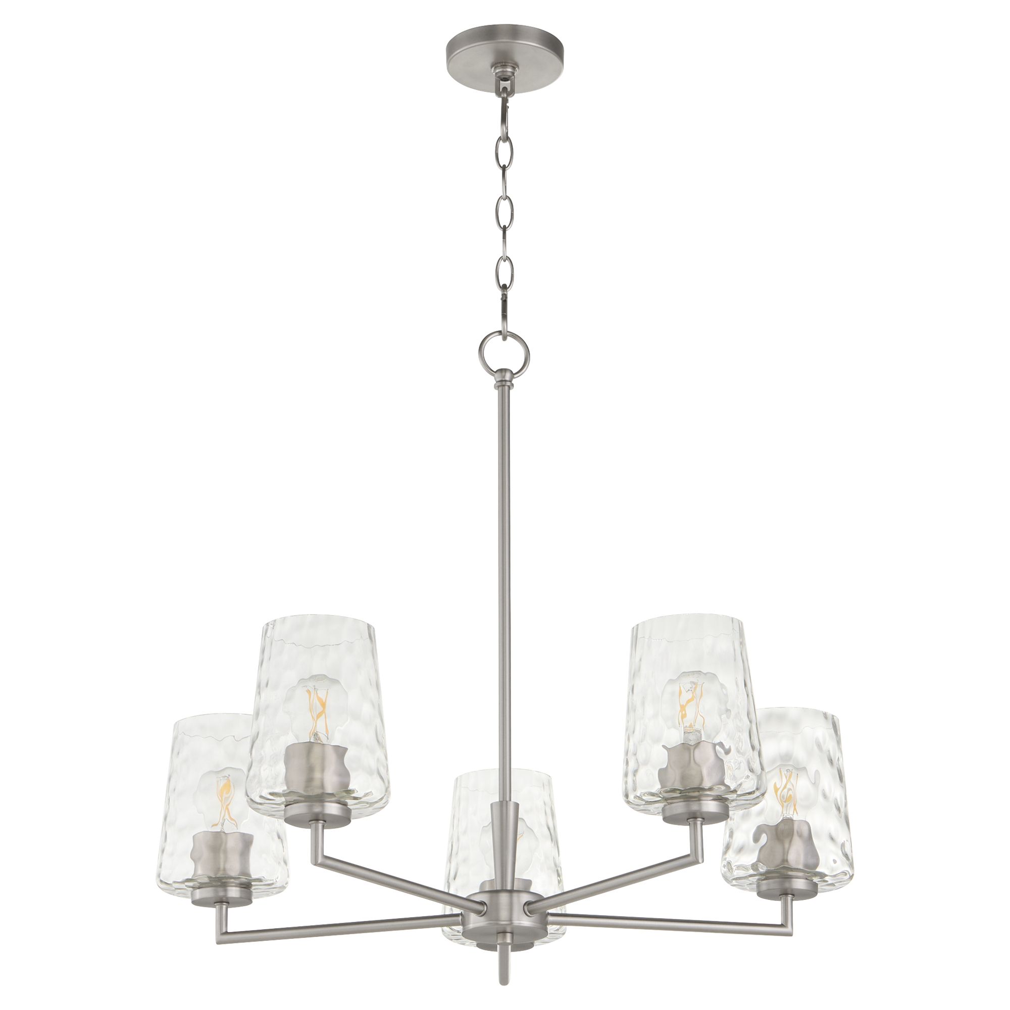 Image 2 Quorum International Goodwin 5LT Satin Nickel Chandelier more views