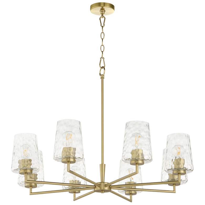 Image 1 Quorum International Goodwin 8LT Aged Brass Chandelier