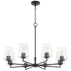 Quorum International Goodwin 8LT Matte Black Chandelier