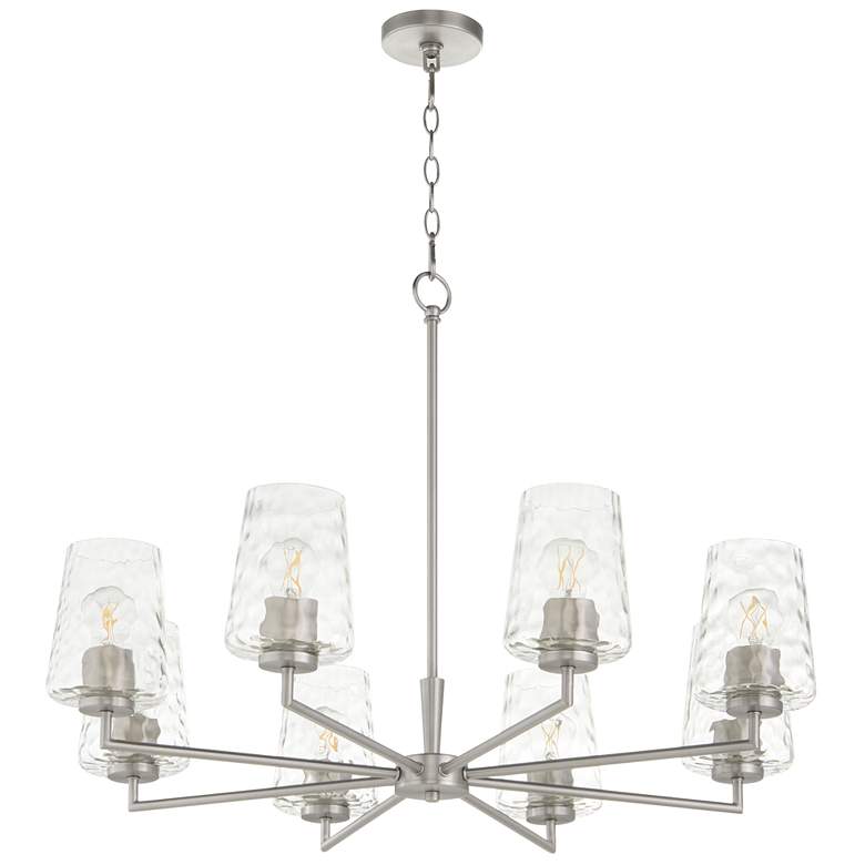 Image 1 Quorum International Goodwin 8LT Satin Nickel Chandelier