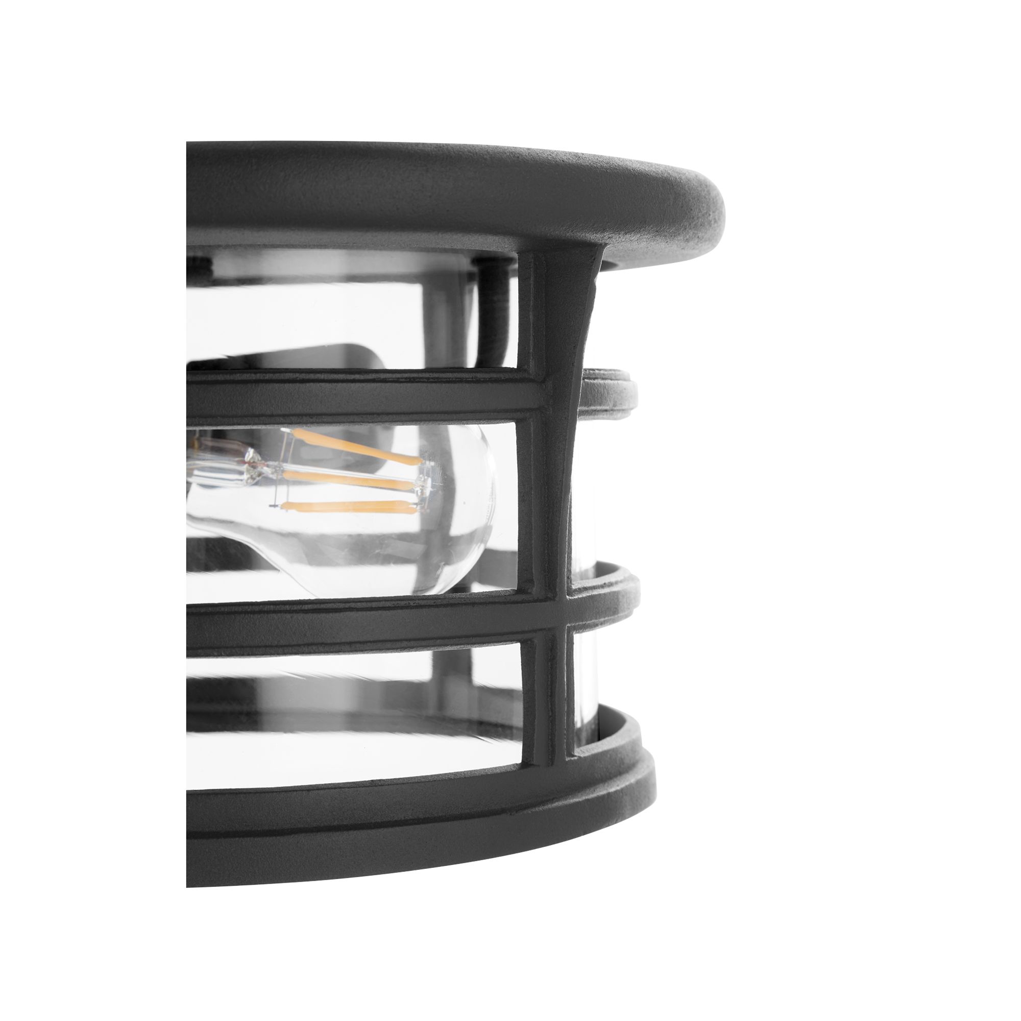 Image 3 Quorum International Haley 11" Black Outdoor Ceiling Mount more views