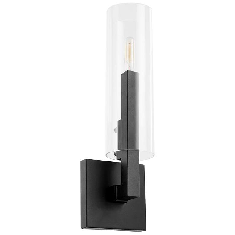 Image 1 Quorum International Harbin 1LT Textured Black Wall Mount