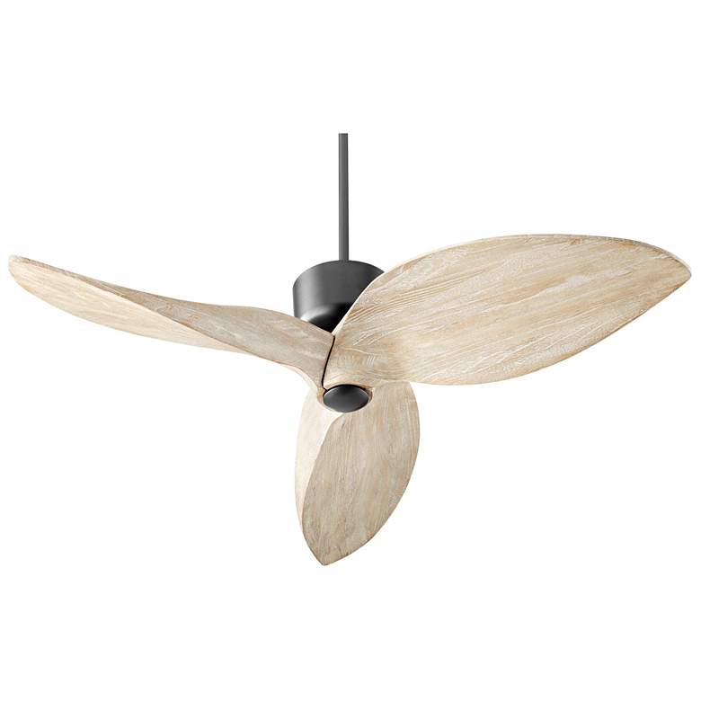 Image 1 Quorum International Hawkeye 52" 3 Blade Textured Black Ceiling Fan