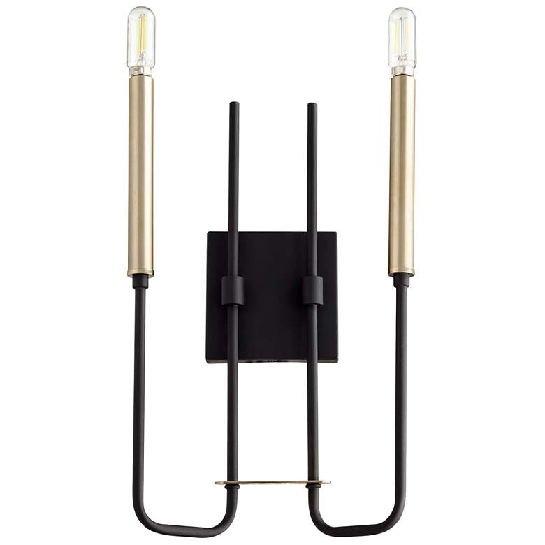 Image 1 Quorum International Hope 2LT Black w AGB Wall Mount