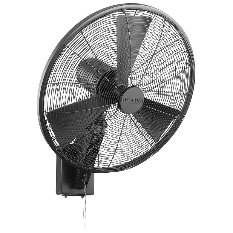 Image 1 Quorum International Impulse 20" Matte Black Wall Fan