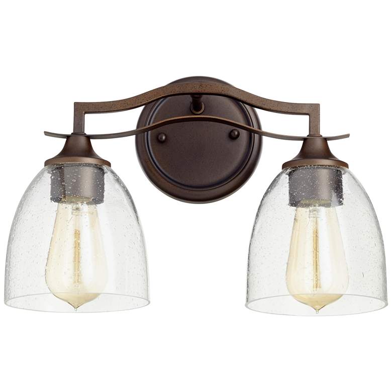 Image 1 Quorum International Jardin 2LT Oiled Bronze Vanity Light