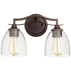 Quorum International Jardin 2LT Oiled Bronze Vanity Light