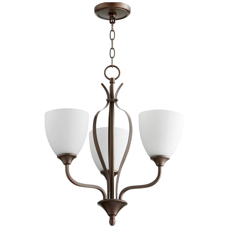 Image 1 Quorum International Jardin 3LT Oiled Bronze Chandelier