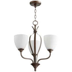 Quorum International Jardin 3LT Oiled Bronze Chandelier