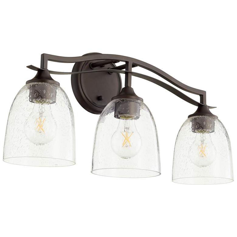 Image 1 Quorum International Jardin 3LT Oiled Bronze Vanity Light
