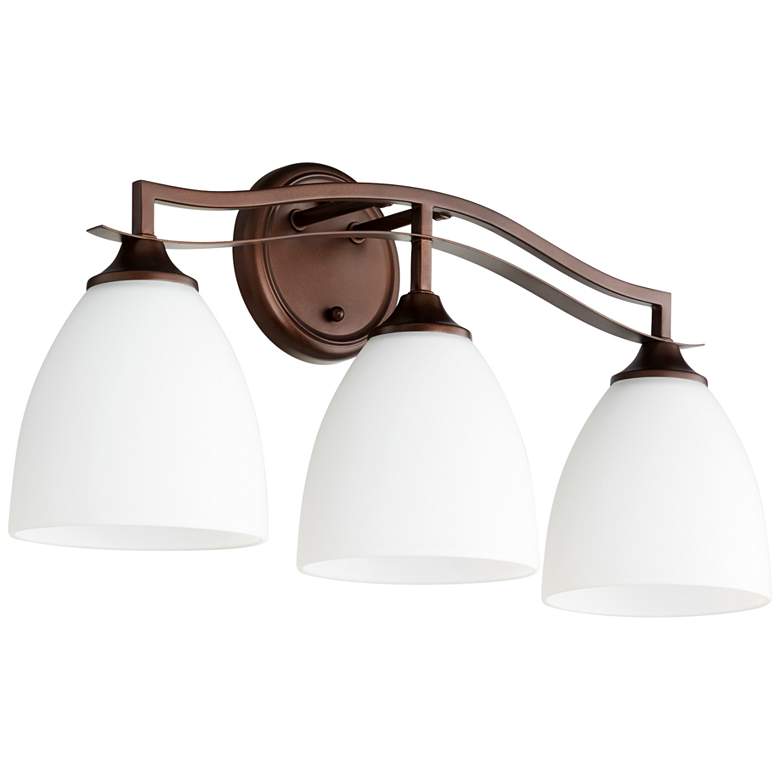 Image 1 Quorum International Jardin 3LT Oiled Bronze Vanity Light