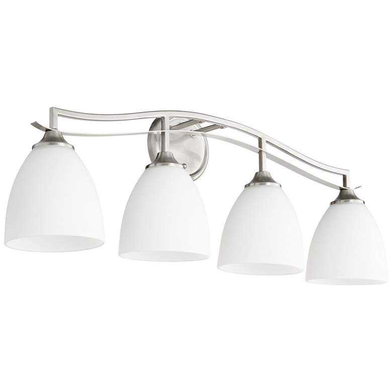 Image 1 Quorum International Jardin 4LT Satin Nickel Vanity Light