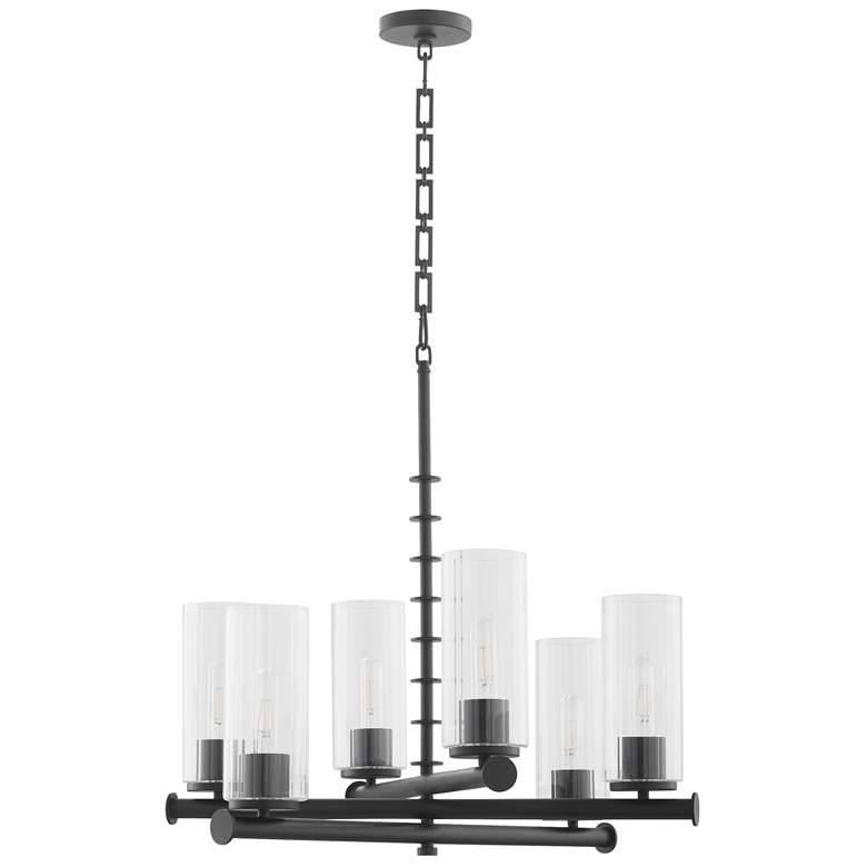 Image 1 Quorum International Juniper 6LT Matte Black Chandelier