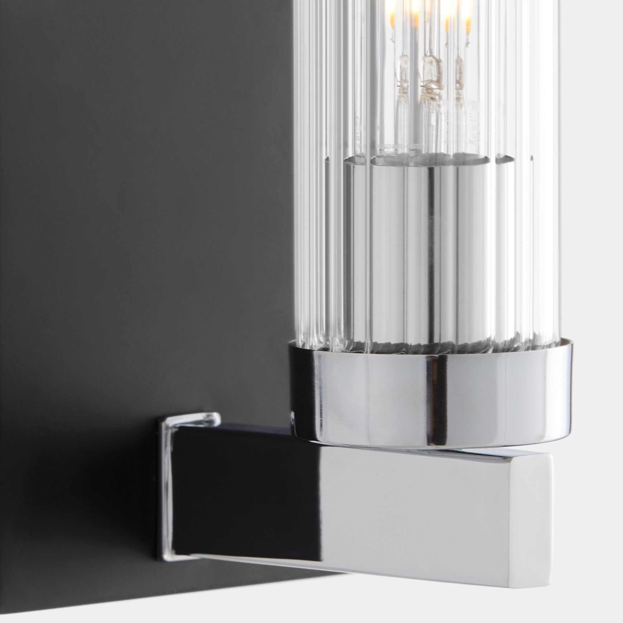 Image 3 Quorum International Kilbey 1LT Matte Black w Chrome Vanity Light more views