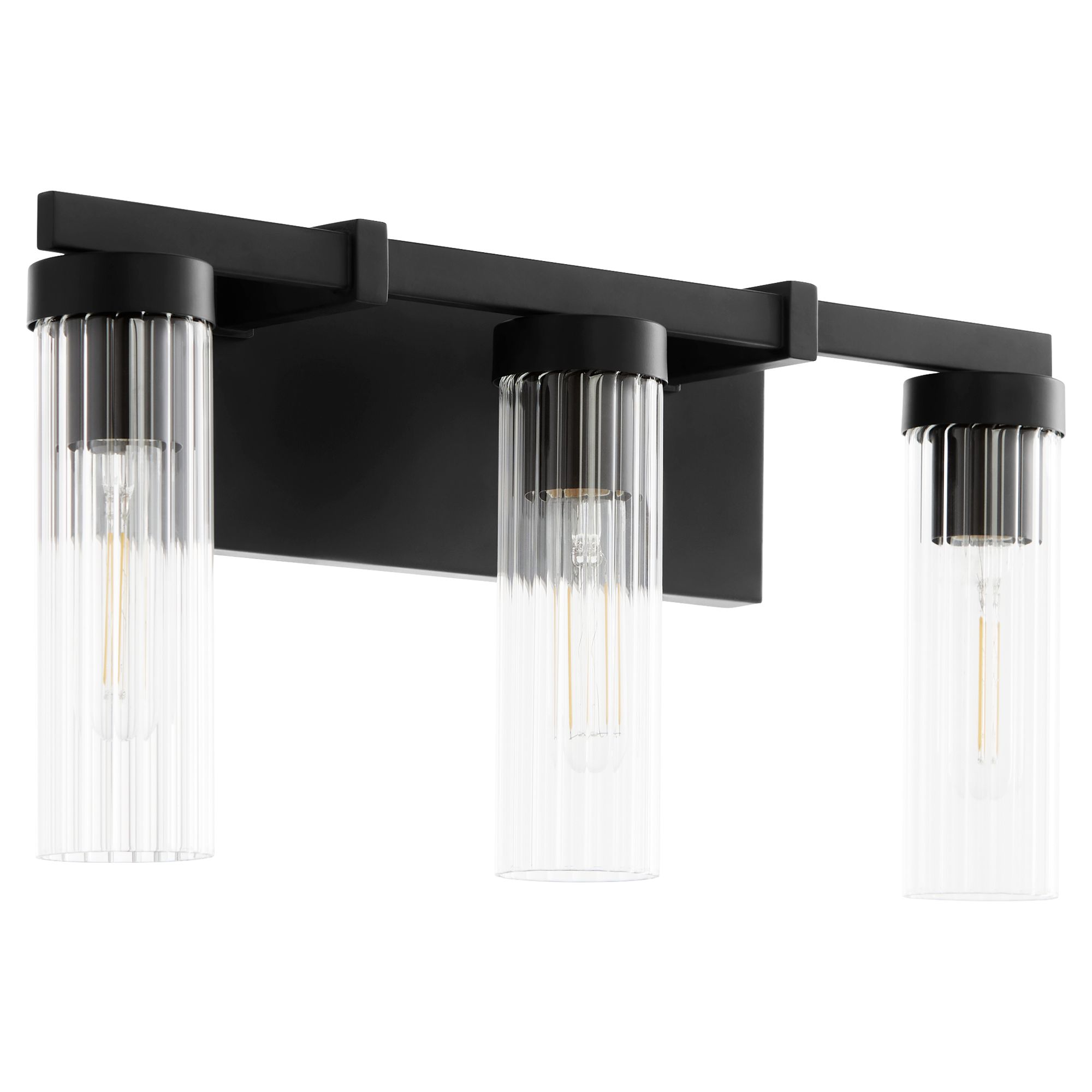 Image 2 Quorum International Kilbey 3LT Matte Black Vanity Light more views
