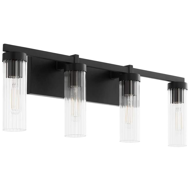 Image 1 Quorum International Kilbey 4LT Matte Black Vanity Light