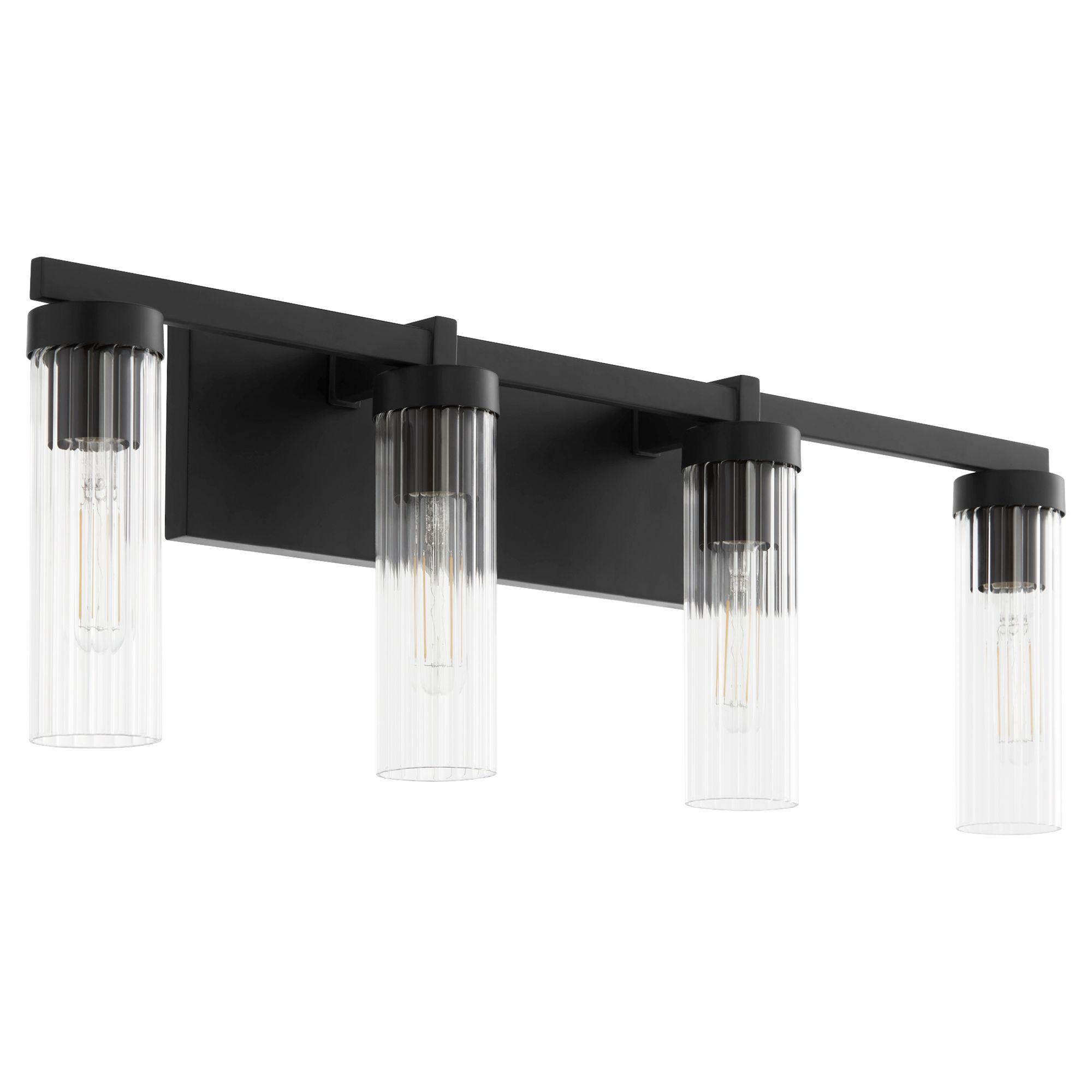 Image 2 Quorum International Kilbey 4LT Matte Black Vanity Light more views