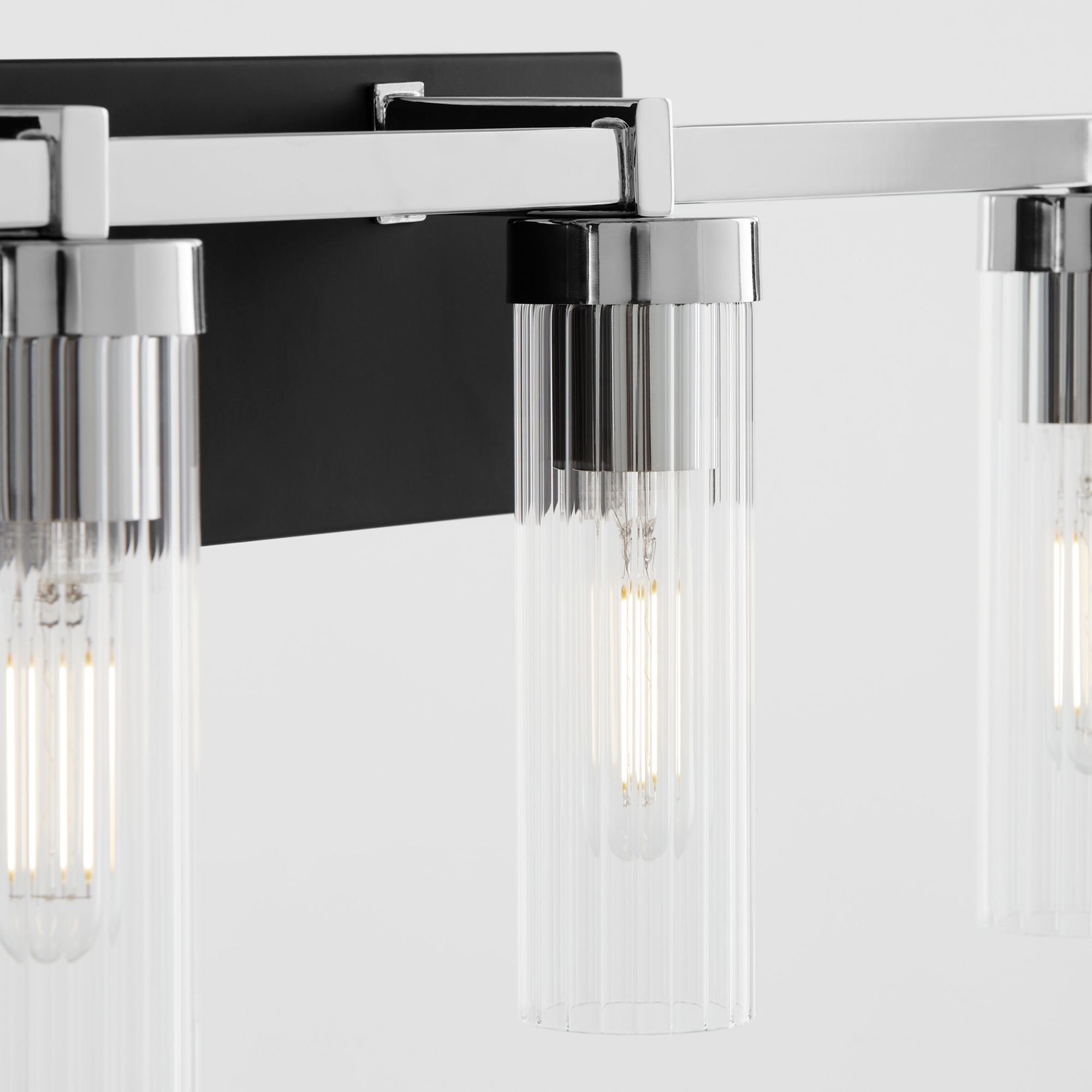 Image 4 Quorum International Kilbey 4LT Matte Black Vanity Light more views