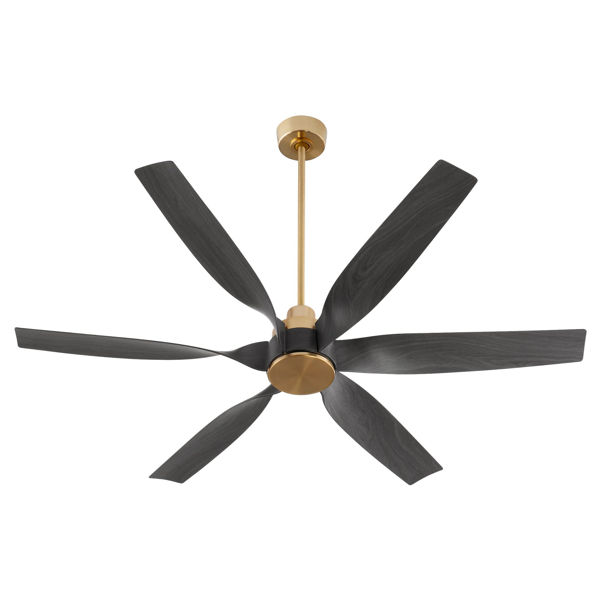 Image 2 Quorum International Kimbo 60" Aged Brass 6Bld Fan more views