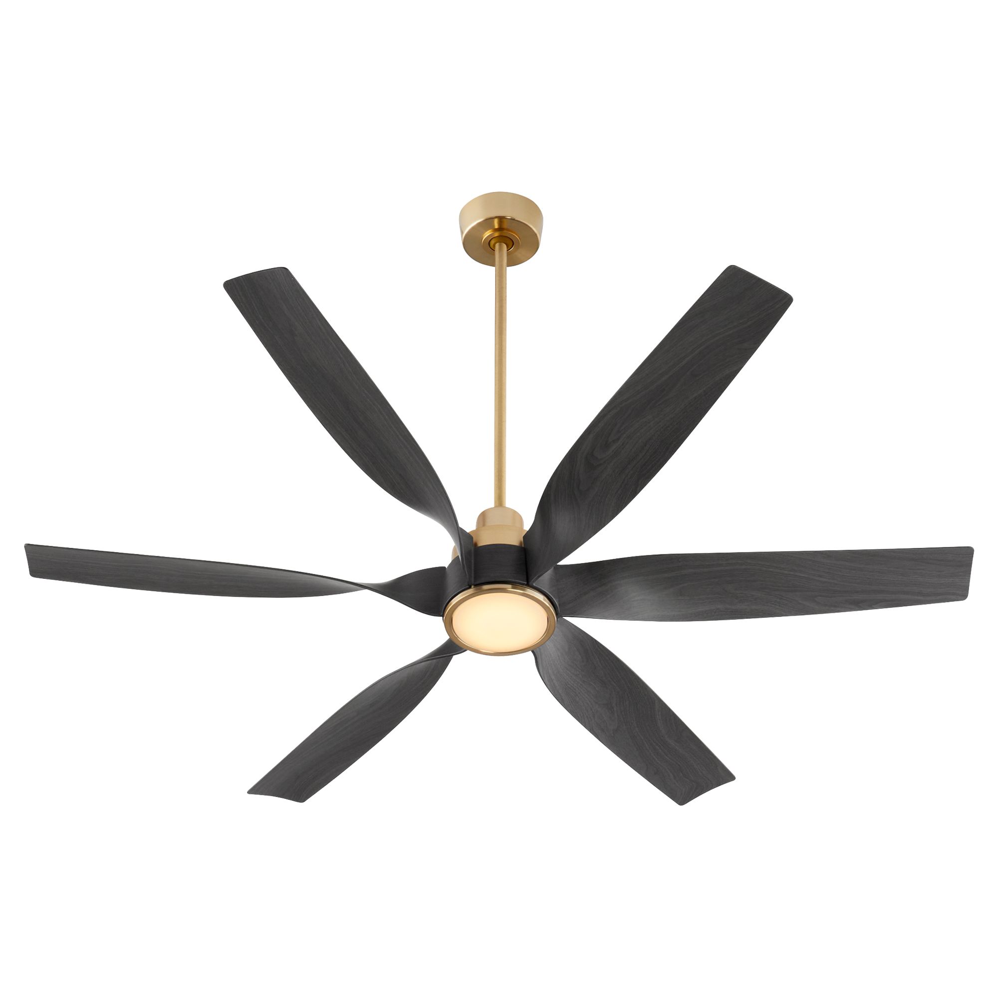 Image 3 Quorum International Kimbo 60" Aged Brass 6Bld Fan more views