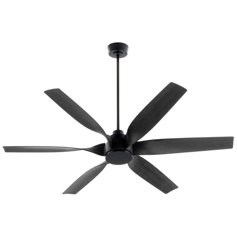 Image 1 Quorum International Kimbo 60" Matte Black 6Bld Fan