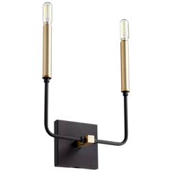 Quorum International Lacy 2LT Black w AGB Wall Mount