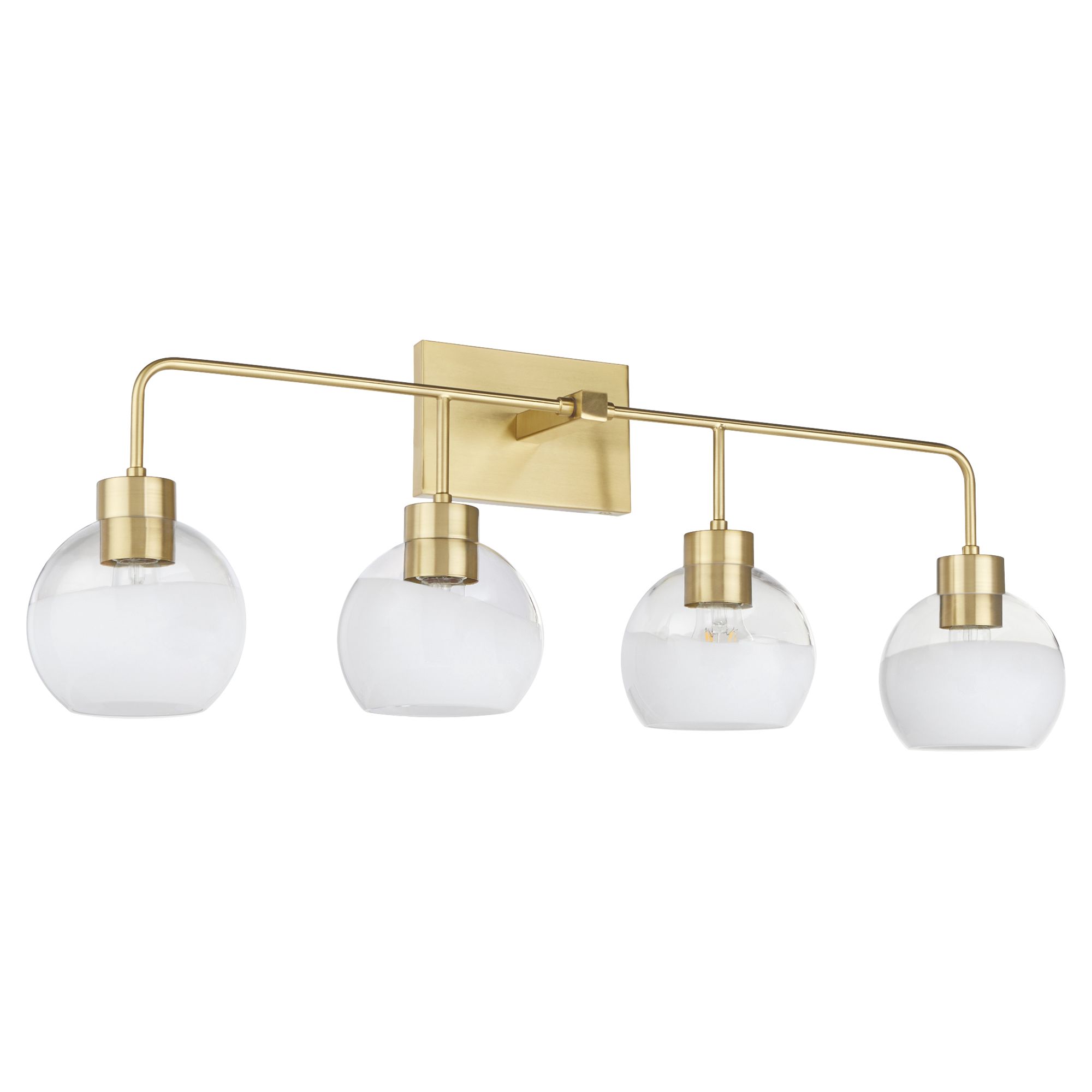 Image 2 Quorum International Lacy 4LT Aged Brass Vanity Light more views
