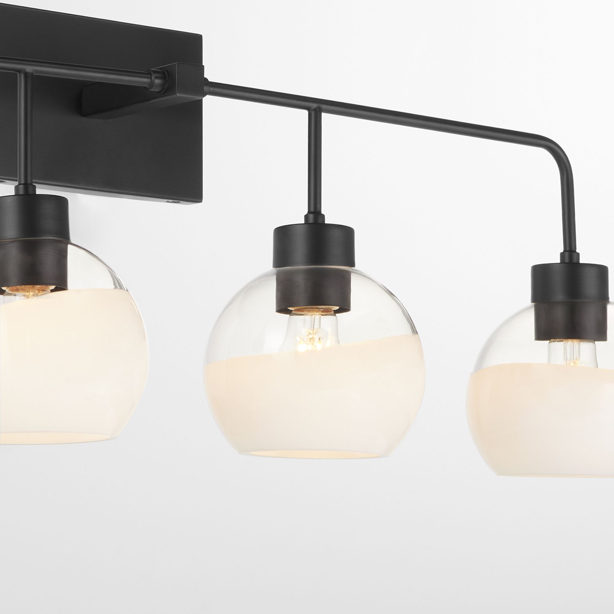 Image 3 Quorum International Lacy 4LT Matte Black Vanity Light more views