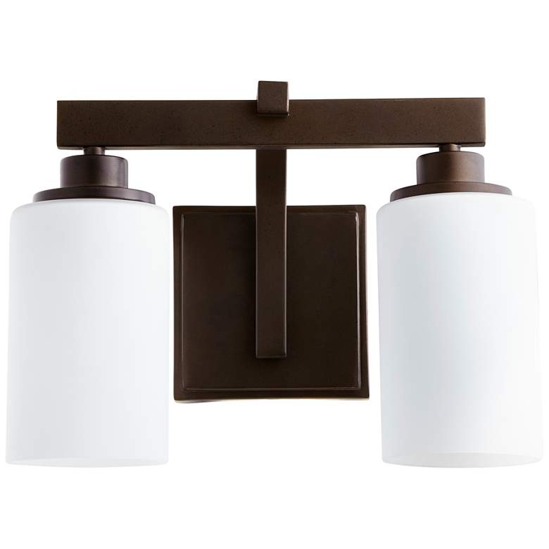 Image 1 Quorum International Lancaster 2LT Oiled Bronze Vanity Light
