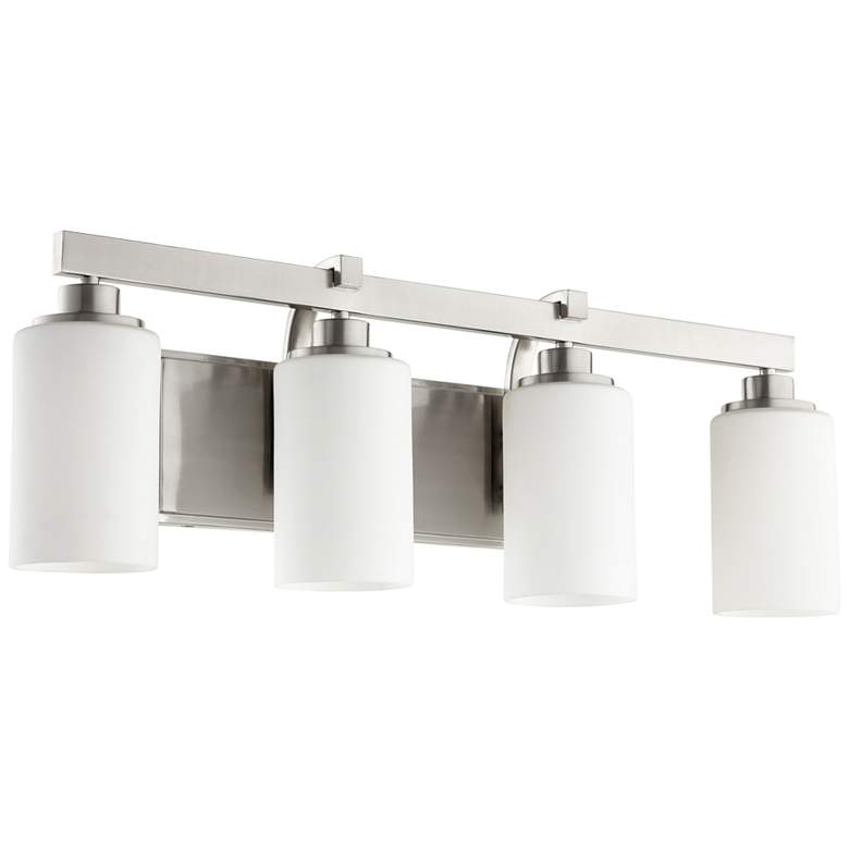 Image 1 Quorum International Lancaster 4LT Satin Nickel Vanity Light