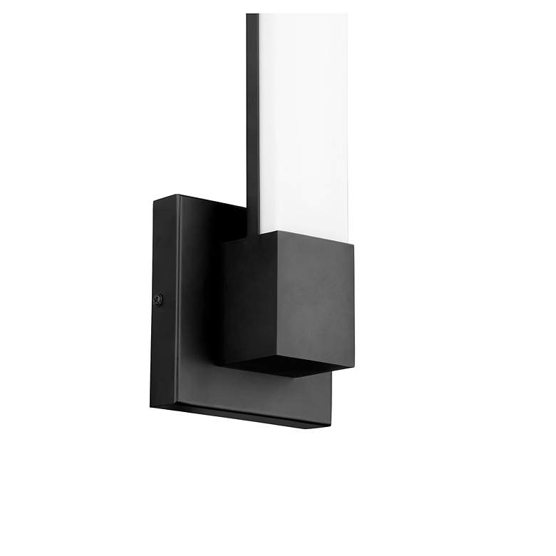Image 2 Quorum International LED 9w Matte Black Wall Sconce more views