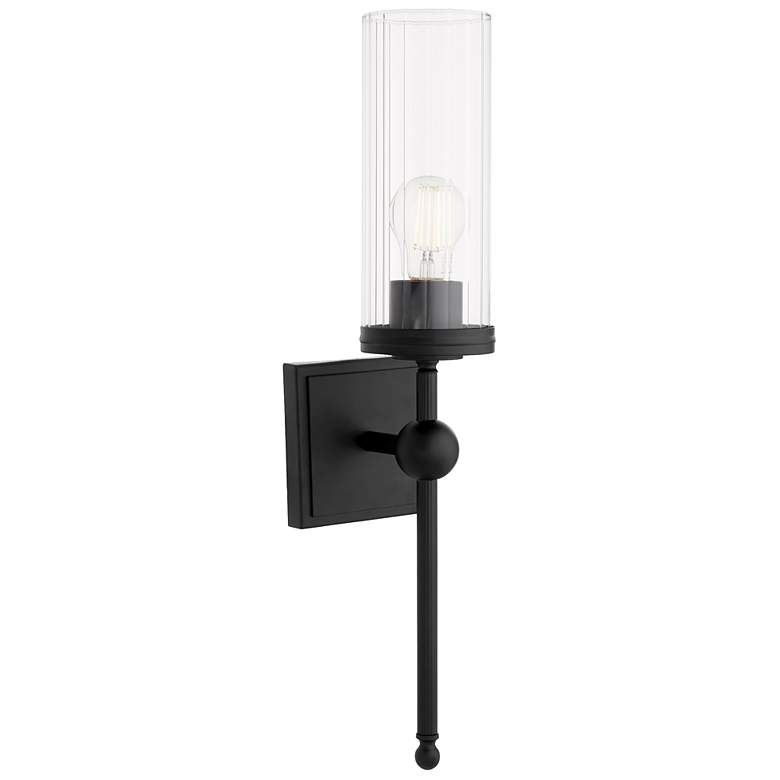 Image 3 Quorum International Lee Blvd 1LT Matte Black Wall Mount more views
