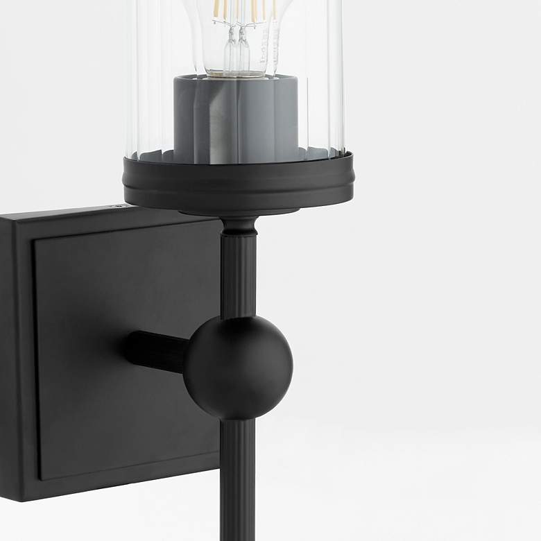 Image 4 Quorum International Lee Blvd 1LT Matte Black Wall Mount more views