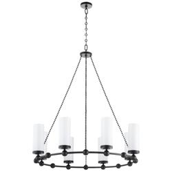 Quorum International Lee BLVD 2.08 LT Matte Black Chandelier