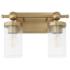 Quorum International Lee Blvd 2LT Aged Brass 2anity Light
