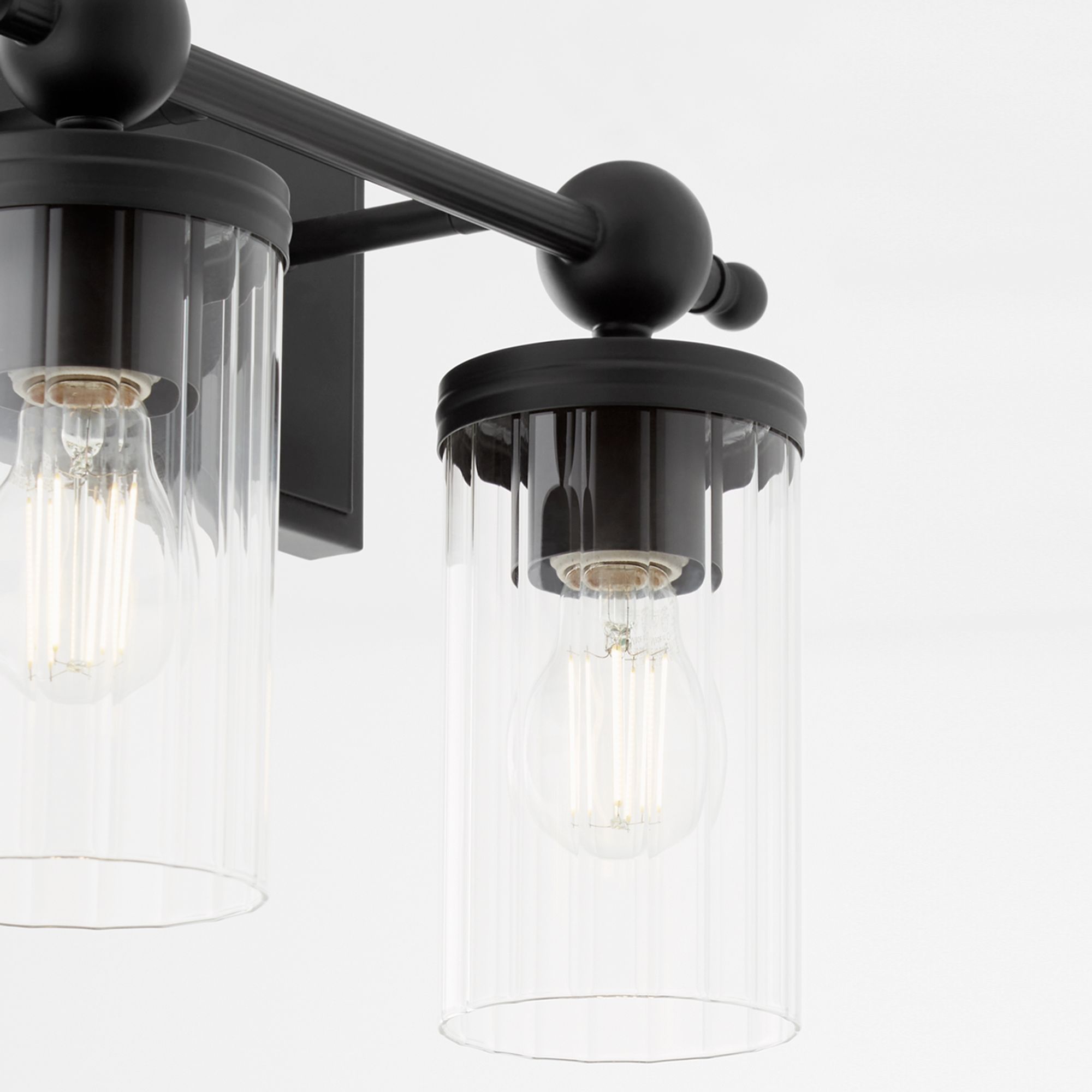 Image 4 Quorum International Lee Blvd 2LT Matte Black Vanity Light more views