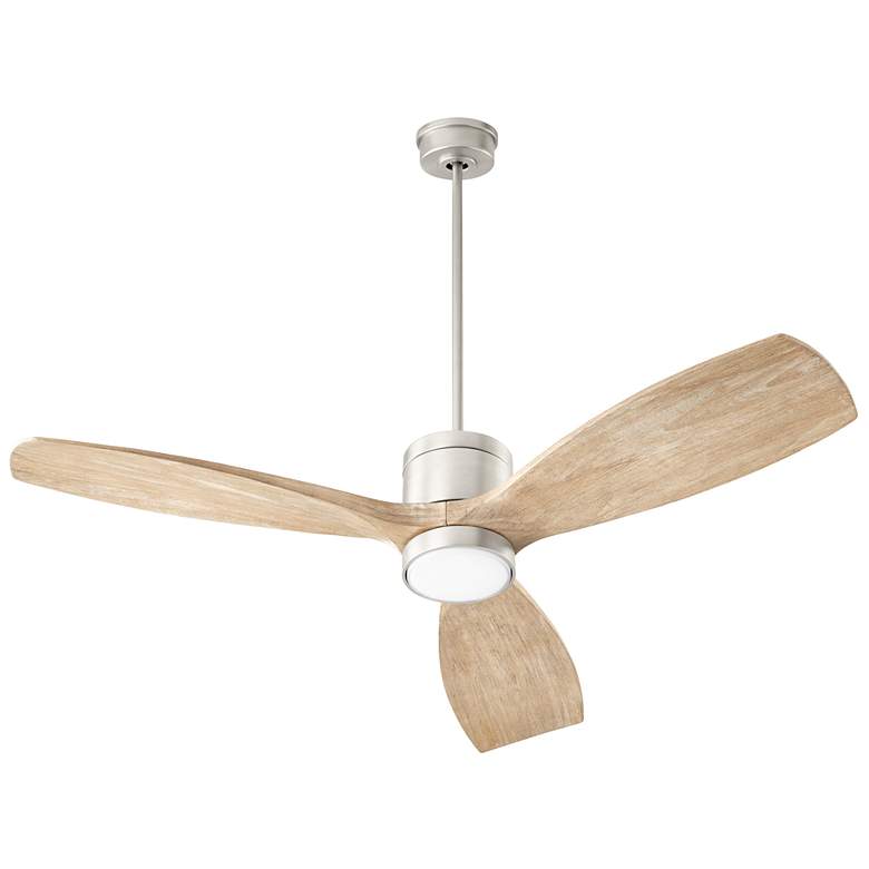 Image 1 Quorum International Lurus 64" 3 Blade Satin Nickel Ceiling Fan