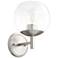 Quorum International Lyon 1LT Satin Nickel Wall Mount