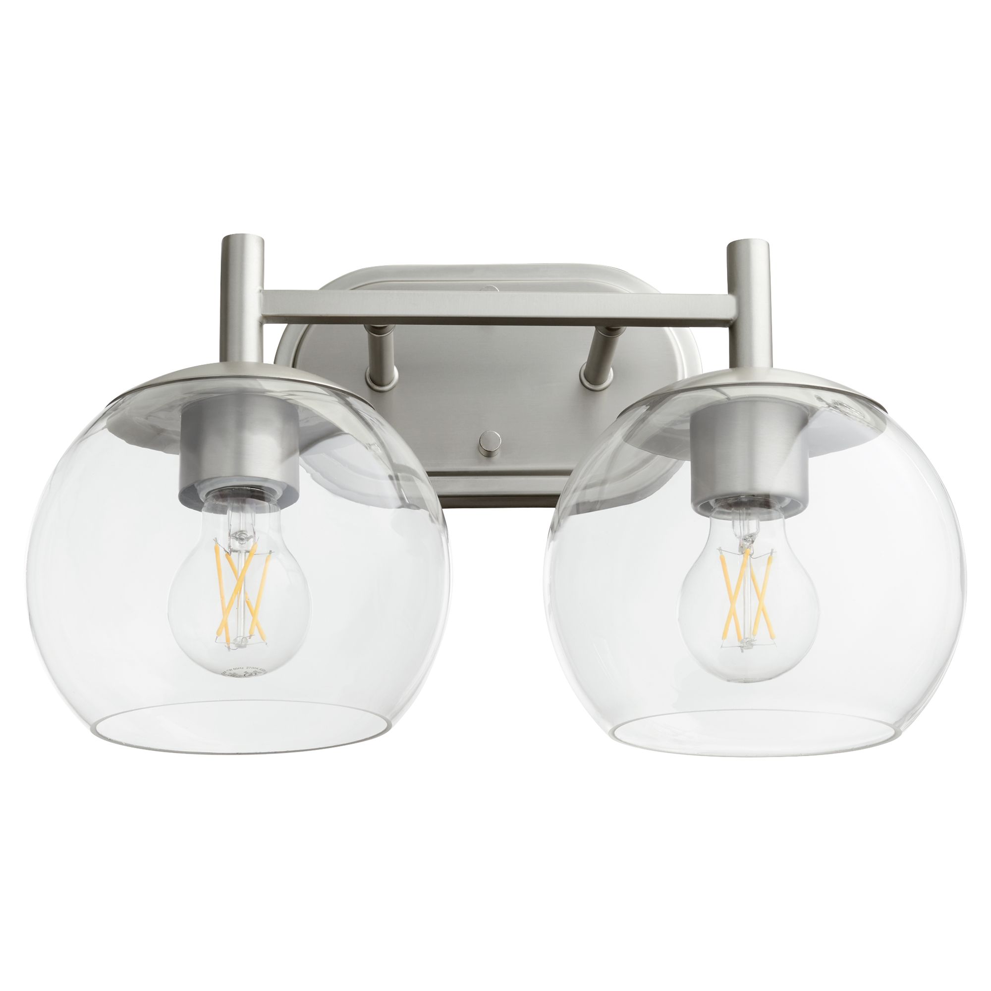 Image 2 Quorum International Lyon 2LT Satin Nickel Vanity Light more views