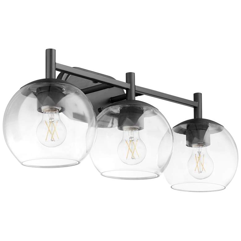 Image 1 Quorum International Lyon 3LT Matte Black Vanity Light
